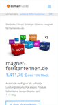 Mobile Screenshot of magnet-ferritantennen.de