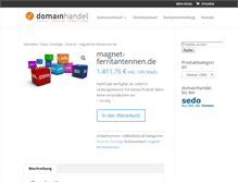 Tablet Screenshot of magnet-ferritantennen.de